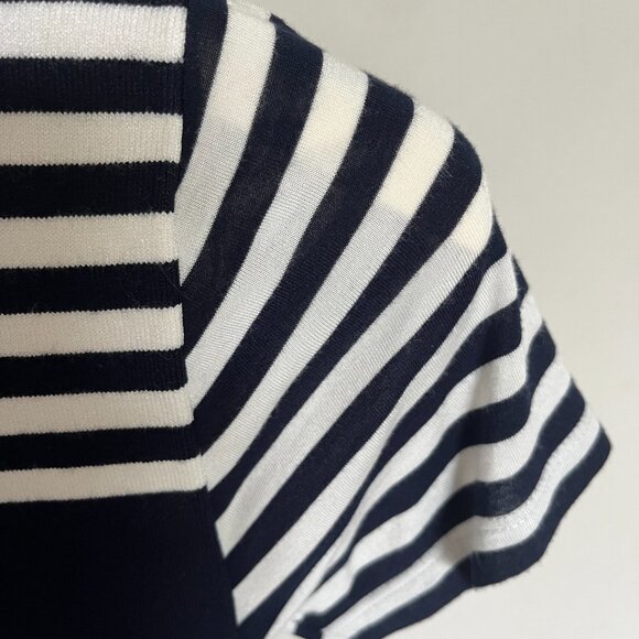 Karen Millen Knit mini-dress navy stripe size 2 - Picture 5 of 10